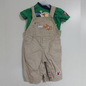 Disney Tigger overall shirt combo 6m boys disney